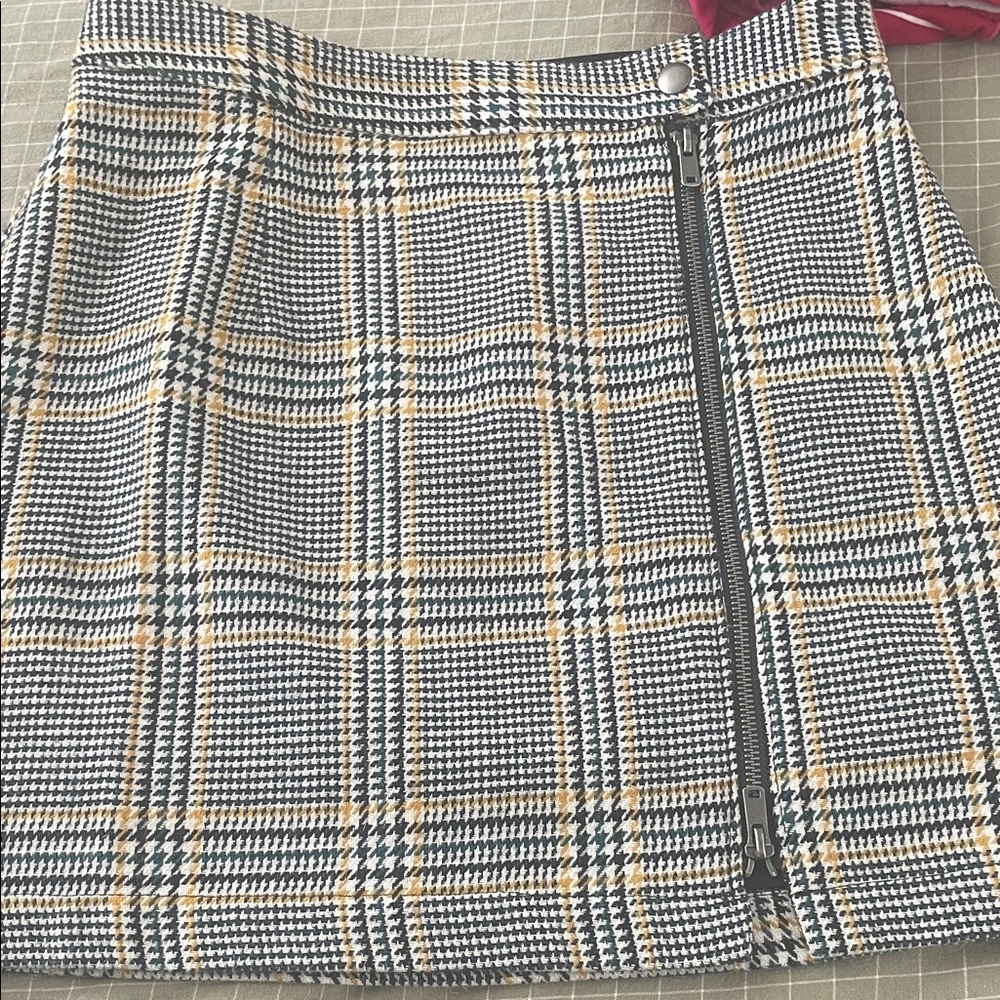 Abercrombie & Fitch Plaid A-Line Skirt